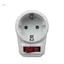 Shas Châu Âu Chuyển Đổi Cắm 1 Đến 1 Chiều Bộ Chuyển Đổi Nguồn Có Công Tắc 16A AC 250V Ổ Cắm Du Lịch EU