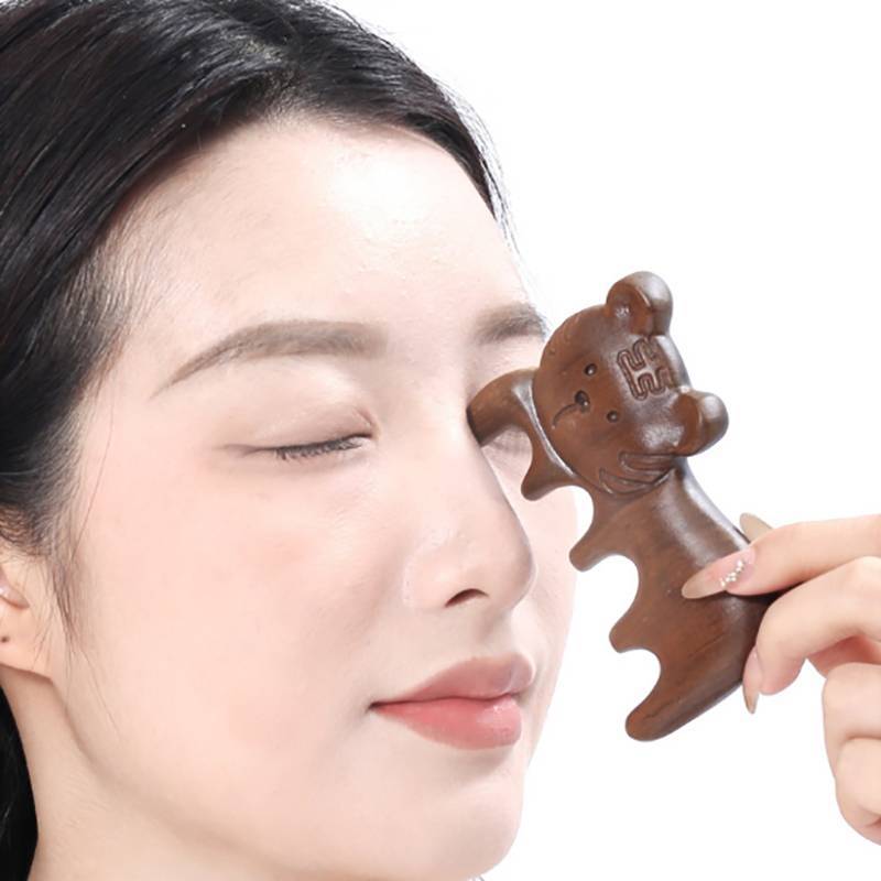 Springevenstar 1 Chiếc Boutique Tay Khắc Gỗ Đàn Hương Thủ Công Lược Cho Tóc Hổ / Mèo Massage Lược Chải Tóc Dụng Cụ Tạo Kiểu Quà Tặng Cho Khỏe Mạnh Springevenstar