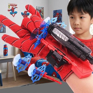 Người Nhện Găng Tay Đồ Chơi Web Bắn Súng Trang Phục Nhập Vai Vải Nhựa Trẻ Em Bé Trai Quà Tặng