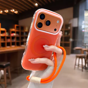 Ốp điện thoại từ tính màu tương phản mờ cho iPhone 17 Pro Max 16 13 14 15 pro max Bảo vệ ống kính chống rơi Vỏ cứng bảo vệ điện thoại