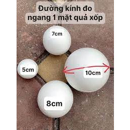 [HỎA TỐC HCM] Quả xốp tròn ( bóng tròn)  làm mô hình và đồ handamade nhiều size khoảng 3,5,6,7,8cm  angihome