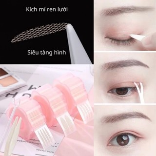 Kích mí, dán mí lưới ren sẵn keo (cuộn 300 miếng), không lộ, siêu tàng hình