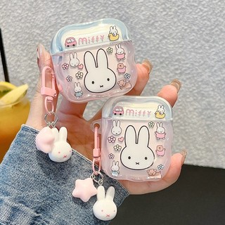 Ống hút Rơm Miffy Thỏ cho Airpods4 Airpod 1 / 2 3 Pro Pro Pro2 pro3 Bộ tai nghe Bluetooth không dây Vỏ bảo vệ tai nghe AirPods Pro i3 i4 pro3