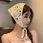 AqToCna Hoa Tóc Dệt Kim Đầu Kerchief Nữ Handmade Móc Tóc Khăn Du Lịch Ảnh Turban Accessorie AqToCna