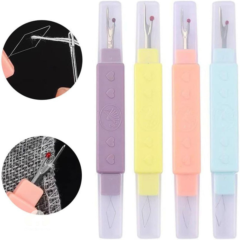 🌤️COD🌤️Dụng cụ xỏ chỉ + tháo chỉ 2 trong 1 - thuận tiện- dễ sử dụng Dụng cụ xỏ chỉ hai đầu, Dụng cụ tháo chỉ cầm tay
