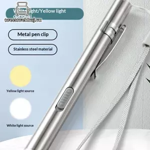 Nhíp USB sạc LED siêu sáng, dùng làm bút đèn mini, phù hợp cho cắm trại và chiếu sáng ngoài trời