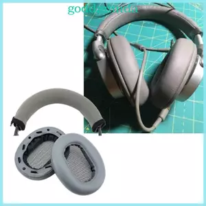 GODD Linh Hoạt Xốp Đầu Vỏ Miếng Lót Tai Eamuffs Cho MDR-1AM2 Tai Nghe Thay Thế Bảo Vệ Toàn Diện