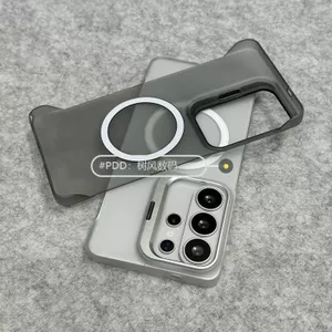 Thích hợp cho Samsung S26Ultra Vỏ Điện Thoại Nhẹ Trần Kim Loại Cảm Giác S25Ultra Từ Tính S24 Giá Đỡ Ống Kính Chống Sốc