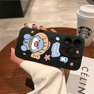 Ốp lưng iPhone Vỏ máy ảnh silicon mềm hình cá mập nhỏ dễ thương - iP 7/8/X/XS/11/12/13/14/15/16/17/Plus/Pro/Max/Air