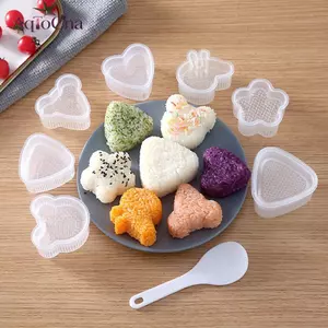 AqToCna 6 / 7 Cái Hình Hoạt Hình Cơm Bóng Sushi Cuộn Khuôn Cơm Bóng Bento Bấm Khuôn Nhật Bản Tự Làm Dụng Cụ Phụ Kiện Nhà Bếp DIY Nori Khuôn Sushi AqToCna