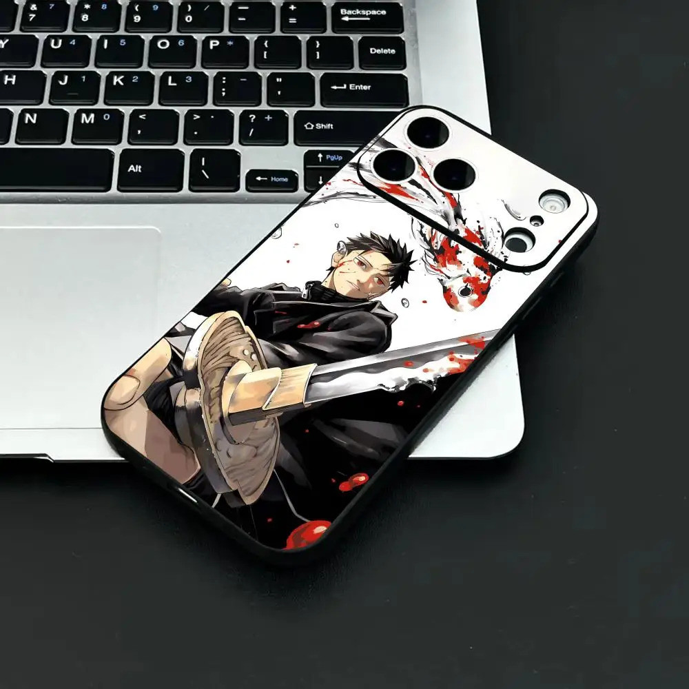 TP-2 Anime K-Kagurabachi Ốp Lưng Điện Thoại IPhone 17 16 15 14 13 12 11 Pro Max Plus Mini Đen Mờ Vỏ Mềm Funda