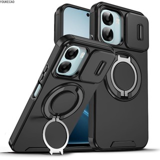 Chống Sốc OPPO A6 Pro A6X A6s A6t Pro A6c A6Pro A6tPro Trượt Bảo Vệ Ống Kính Máy Ảnh Giá Đỡ Vòng Điện Thoại Từ Tính Vỏ Giáp Vỏ Silicon Cứng