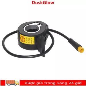 Bộ ga ngón tay cái DUSKGLOW, Bộ ga ngón tay cái Ebike 24V 36V 48V chống nước, Phụ kiện xe đạp điện bằng nhựa màu đen Đi xe đạp