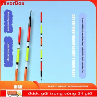 Phao ống hút SAVORBOX, Lỗ cỏ Phao có độ nhạy cao bắt mắt, Cá chép Chép Crucian Cá chép Rock Câu cá mở rộng Phao câu cá trên đá