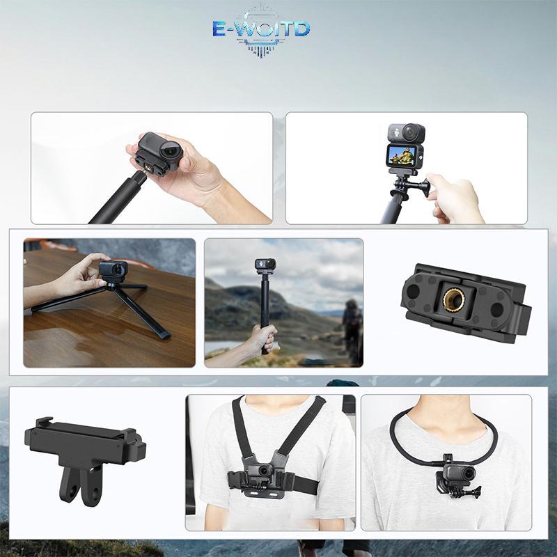 E-WOITD Thích Hợp Cho DJI Osmo Nano Bộ Chuyển Đổi Lắp Đặt Từ Tính Đế Máy Ảnh Có Thể Gập Lại Lắp Đặt Cố Định Chân Đế Qui Phát Hành E-WOITD