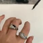 Dễ Thương Thiết Kế Dễ Thương Mèo Đơn Giản Mở Nhẫn Bạn Gái Cặp Đôi Có Thể Điều Chỉnh Hoạt Hình Dễ Thương