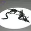 HFTOY 3D In Hình Rồng Skeleton Model Full Body Di Chuyển Khớp Đầu Lâu Đồ Trang Trí Rồng Sáng Tạo Để Bàn Trang Trí Bộ Sưu Tập Quà Tặng ~