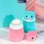 MAKY Trẻ Em Hoạt Hình Dễ Thương Gấu Bé Puff Box Talcum Powde Prily Heat Powde Bảo Quản Hộp Rỗng Hộp Đựng Di Động Du Lịch Hàng Ngày VN