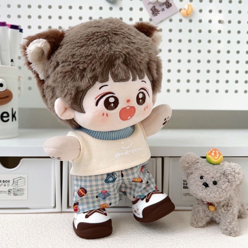 Quần Áo Cho Bé 20cm Cotton Quần Áo Búp Bê Thuộc Tính Giá Rẻ Centimeter Bộ Đồ Búp Bê Dễ Thương Áo Thun + Quần