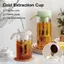 TRTR 450 / 600 / 1000ML Cốc dung tích lớn Nhỏ giọt Nồi pha lạnh Trà đá Máy pha cà phê Chai cầm tay Bộ lọc Espresso kín khí Nồi chai có nắp VN
