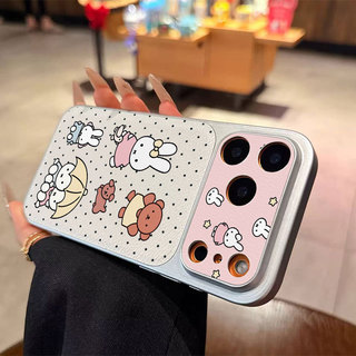Ốp lưng iPhone Miffy Rabbit họa tiết da mềm cao cấp bảo vệ máy ảnh - iP7/8/X/XS/XR/11/12/13/14/15/16/17/Plus/Air/Pro/Max