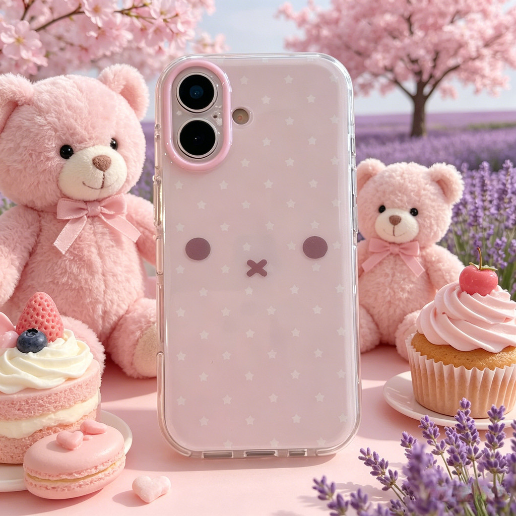 Ốp Điện Thoại Thỏ Miffy Chấm Bi Cho IPhone 17 Pro Max 17 16 15 14 Vỏ Bảo Vệ Chống Sốc KKYH