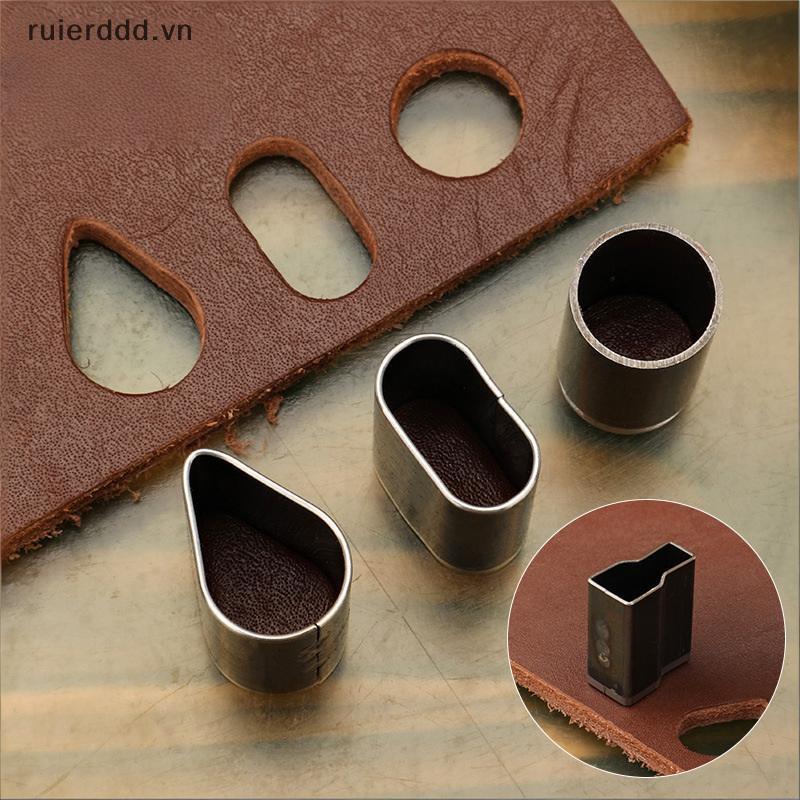 # ruierdd # Tất cả các kích thước Công cụ đục lỗ thẳng bằng thép tốc độ cao để đục lỗ đai da DIY và sử dụng xưởng.