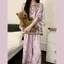 2026 Mới Phong Cách Trung Hoa Bộ Đồ Ngủ Phong Cách Quốc Gia Phong Cách Tòa Án Retro Loungewear Xuân Hè Mềm Mại Thoải Mái Năm Điểm Tay In Hình Nữ