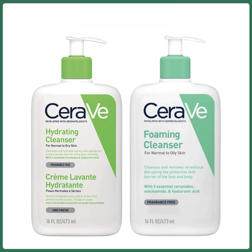 CeraVe Cleanser 236ml Chính Hãng – Sữa Rửa Mặt Được Bác Sĩ Da Liễu Khuyên Dùng - CV1