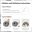 Gối du lịch bơm hơi, Gối cổ hình chữ U cho máy bay, Gối du lịch Massage bơm hơi ô tô