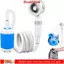 Vòi hoa sen cắm trại di động DUSKGLOW, vòi hoa sen điện có thể sạc lại chống nước, nhẹ 2 chế độ phun Nhiệt độ & Pin Màn hình kỹ thuật số Đồ dùng tắm ngoài trời RV