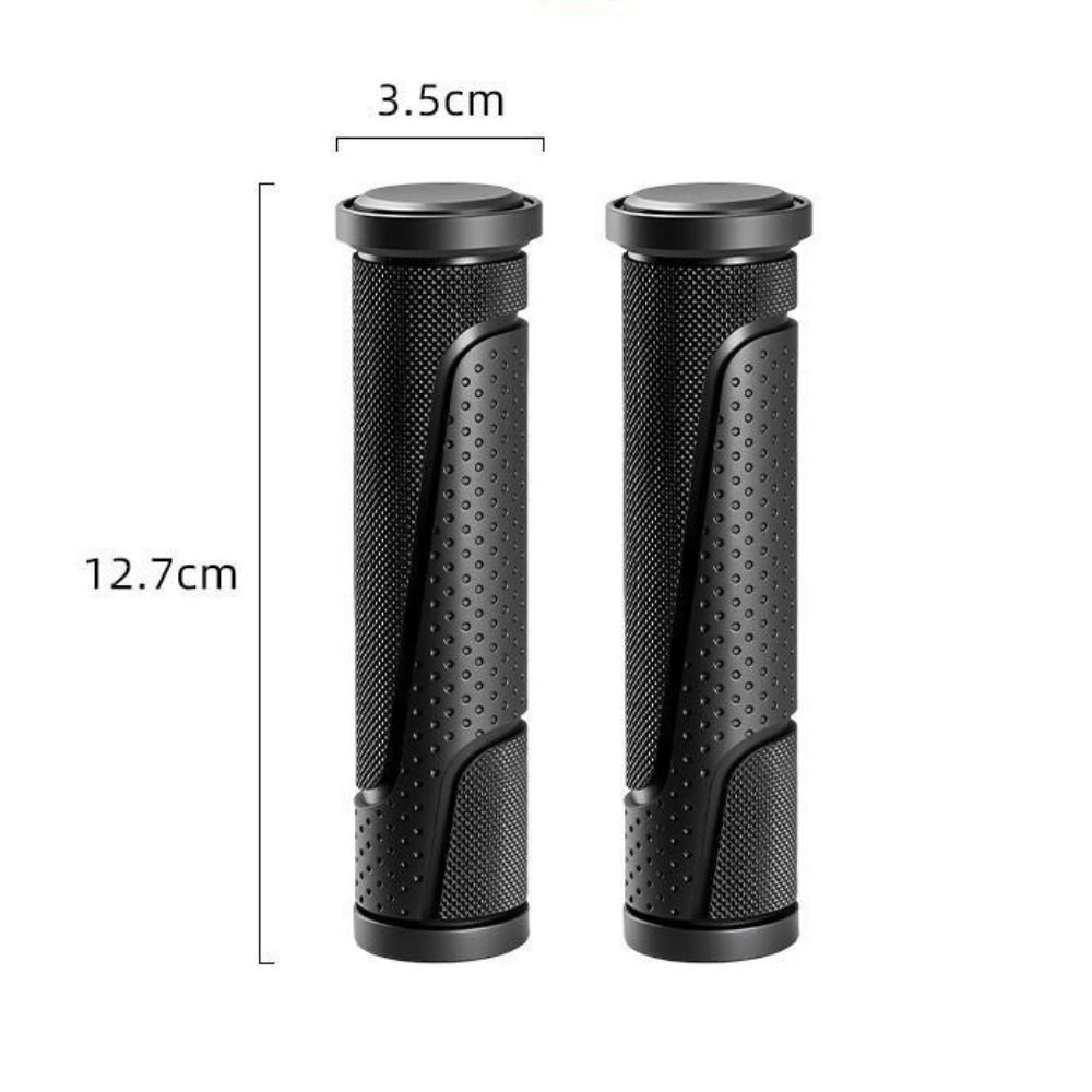 Tay cầm xe đạp cao su chống trượt HOBBYIN, vỏ tay cầm xe tay ga điện màu đen