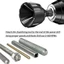 1 Mảnh Hex-Shank Deburring Bên Ngoài Chamfer Tool Phát hành nhanh Deburring Chamfering Mũi khoan Bolt Thép Deburring Tool Phù hợp với 3-20mm