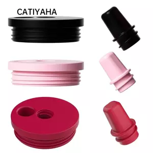 Nắp cốc bảo quản nhiệt CATIYAHA, Thay thế nắp cốc màu hồng đen bằng silicon, Phụ kiện cốc ống hút áp dụng thời trang