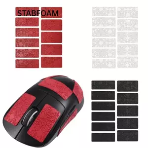 Nhãn dán chuột đa năng STABFOAM, Nhãn dán chuột chống trượt họa tiết da chống mồ hôi, Phụ kiện DIY Chống mài mòn Thiết kế không cắt DIY Mouse Grip Tape Chuột văn phòng chơi game