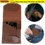 Ví nhỏ gọn đa chức năng SNUGHOUSE, Khe cắm bút tích hợp Ví mỏng tối giản chống nước, Hộp đựng thẻ da PU thủ công Du lịch