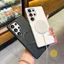 Phone Case For SAMSUNG Galaxy S26 Ultra S25 S24 S23 S22 TPU Magnetic Leather Texture Aesthetic Korean Cute