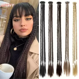 HFSHY Tóc Giả Tổng Hợp Bím Tóc Kẹp Trong Phần Mở Rộng Tóc Dễ Dàng Chăm Sóc Dreadlos Cho Buổi Hòa Nhạc Và Sự Kiện Xã Hội VN