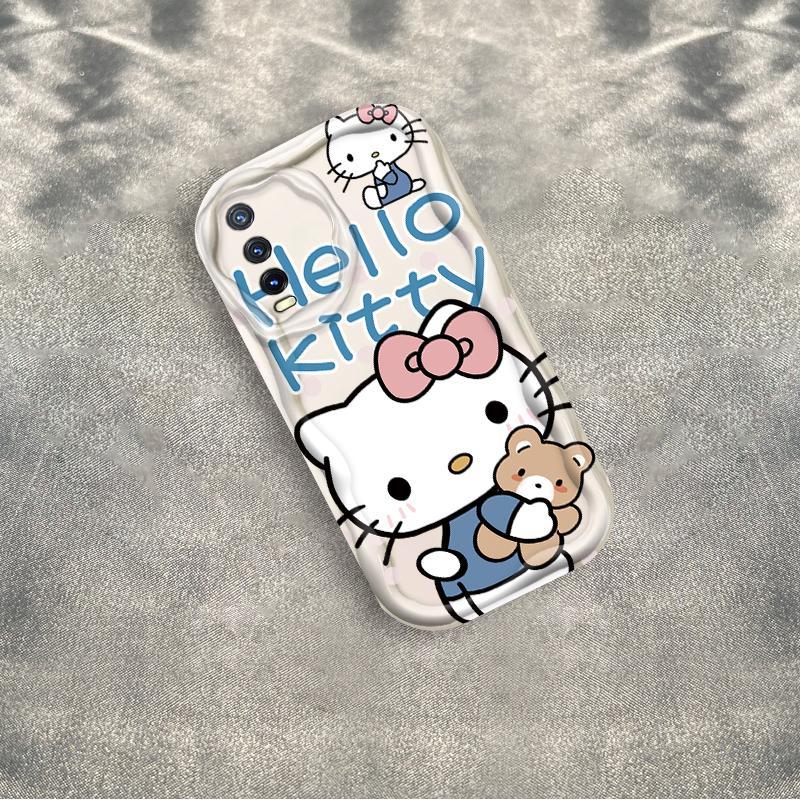 Thích hợp cho VIVO Y20 / Y20i Y20S / Y20A Y20s G / Y20G Y12S / Y12A Y11S V2029 Vỏ kem 3D TPU mềm Kitty Rilakkuma Vỏ điện thoại chống sốc