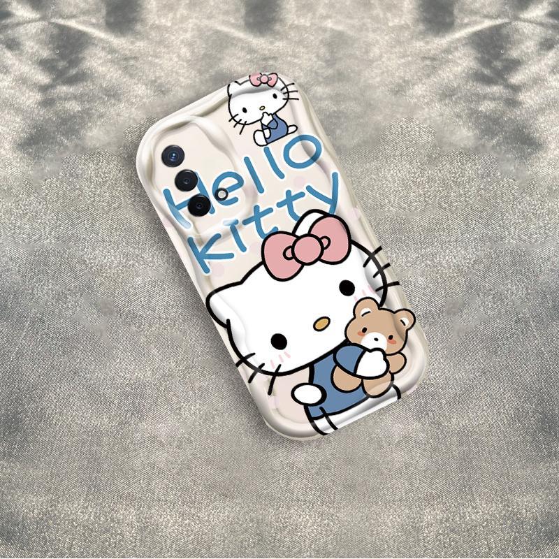 Thích hợp cho OPPO A74 A95 F19 F19S Reno 6 Lite 4G Bảo vệ 3D TPU mềm Kitty Rilakkuma Vỏ điện thoại chống sốc