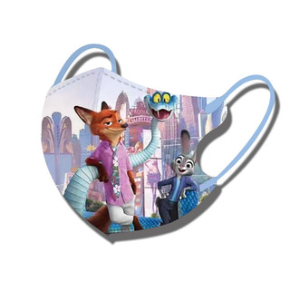 Mặt nạ trẻ em 3-12 tuổi tiêu chuẩn quốc gia mới 3D Crazy Animal City Judith Nick mặt nạ bảo vệ hoạt hình dùng một lần mặt nạ học sinh có giá trị cao bao bì độc lập