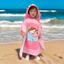 Trẻ Em Khăn Tắm Áo Cho Bé Thấm Hút Nước Nhanh Khô Microfiber Có Mũ Trùm Đầu Dễ Thương Trẻ Em Áo choàng Tắm UUPA