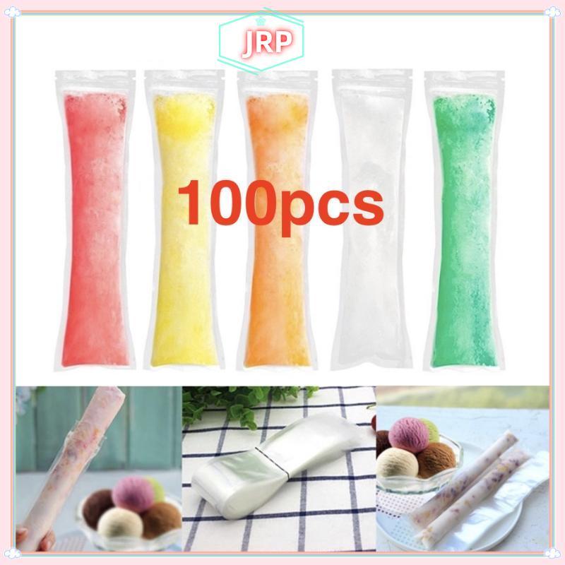 JRP 100 Chiếc DIY Ice Popsicle Túi Khuôn Dùng Một Lần Cho Qui Tủ Đông Sử Dụng Tạo Tự Chế Mát Snas JRP