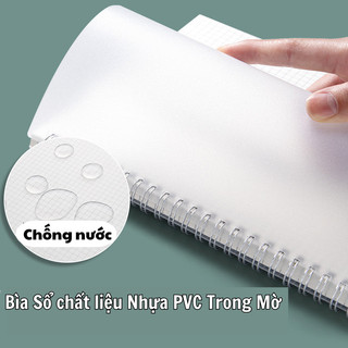 Sổ Lò Xô Basic A6 A5 B5 160 Trang Kẻ Caro/Ngang Bìa Trong Vở Tập Peach Home 1K Rẻ
