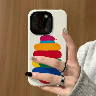 Ốp điện thoại họa tiết sọc nhiều màu 17pro Thích hợp cho iPhone 11 12promax 12 13 14 15 pro max Ốp điện thoại 14promax 15pro 16 Pro max 17 17promax Vỏ