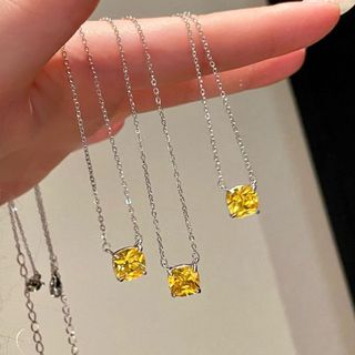 Châu Âu Mỹ ins Phong Cách Mới Kim Cương Vàng Zircon Vòng Cổ Mở Nhẫn Nữ