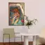 Bồn tắm động vật hổ ngựa vằn mèo đen Poster Không khung Tranh Canvas Phòng tắm Trang trí tường