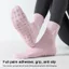 Tất Pilates OUSXA dành cho nữ, Tất tập Yoga chuyên nghiệp chống trượt bằng vải Cotton, Tất ống giữa co giãn cao thấm mồ hôi thoáng khí để tập thể dục
