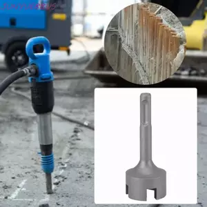 JUNYUE88US Cross Ground Rod Driver, Đầu búa lái xe cọc có độ cứng cao hạng nặng, Thép chống mài mòn Khả năng tương thích rộng Máy khoan Bit Driver Búa điện