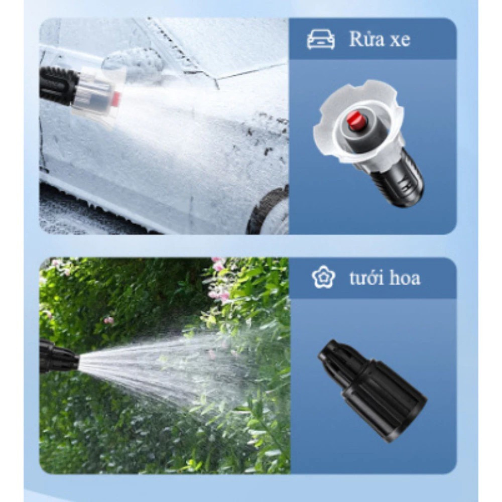 Bình Xịt Tạo Bọt Tuyết Rửa Xe HomeMate 2L – Bình Phun Bọt Cầm Tay Kèm Đầu Chống Gió, Bình Tưới Cây Đa Năng